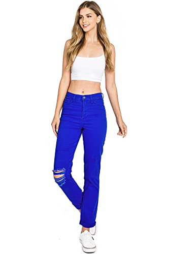 Celebrity Pink Women's Juniors High-Rise Slim Straight Leg Color Jeans4