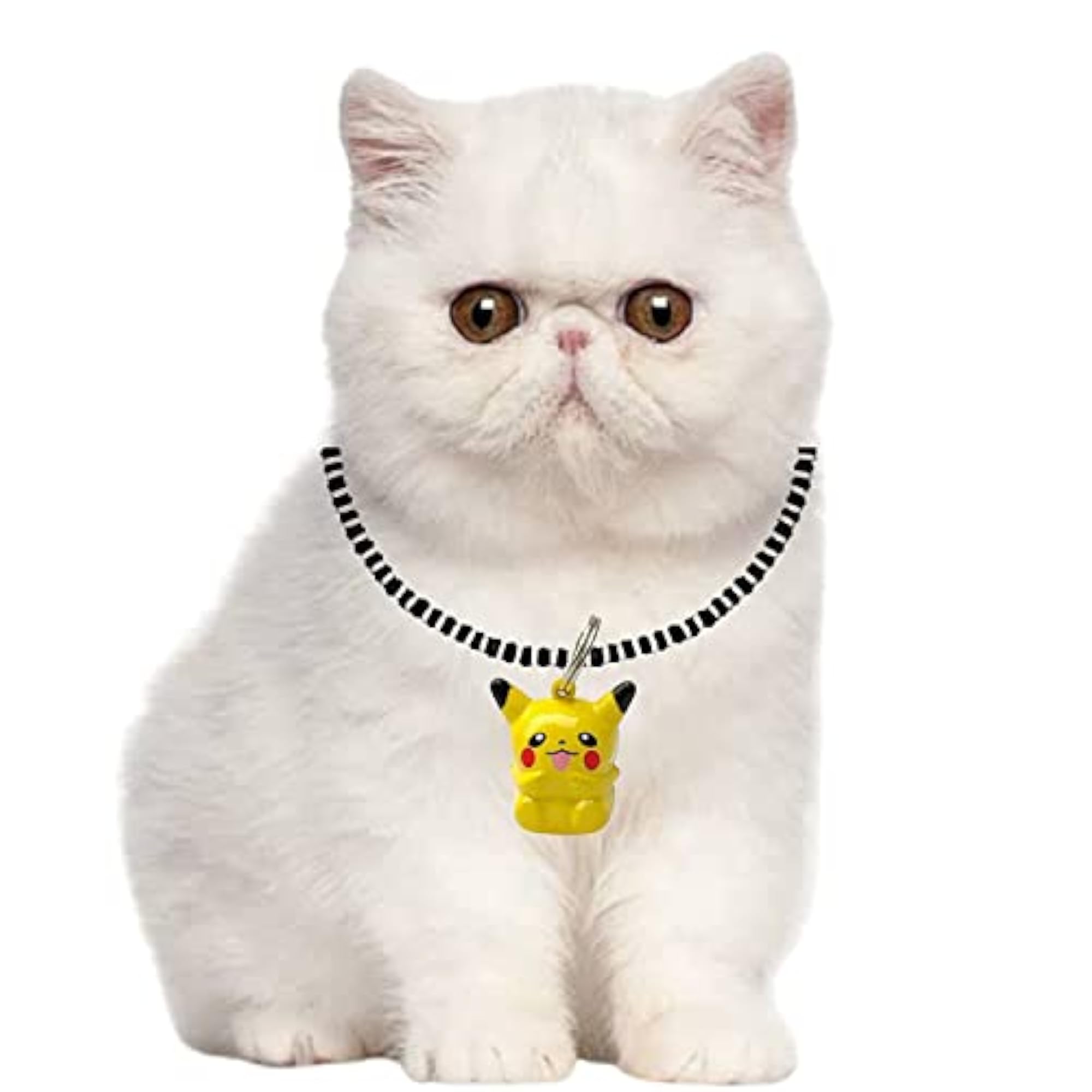 Jumbo Pikachu Face Collar Charm Bell for Pets