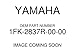 Yamaha 1FK-2837R-00-00 Grill, Air Intake 2; 1FK2837R0000 Made by Yamaha