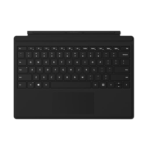 Microsoft Tastiera, Retroilluminazione a LED, Nero [Layout QWERTY Italiano], compatibile con Surface Pro 4, Surface Pro, Surface Pro 3