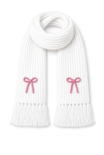 Image of KB STAR Cute Bow Women Casual Luxurious Premium Checkered Acrylic Woolen Muffler /Scarf /Stole for Winter