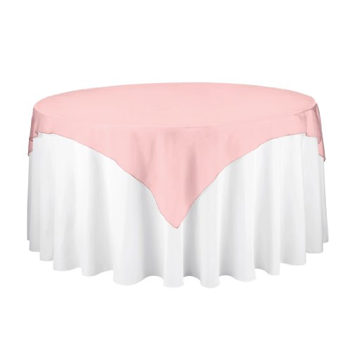 Linentablecloth Organza Overlay Coral, 72-Inch, Coral #TOP11
