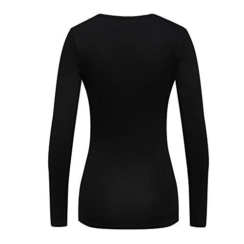 OThread & Co. Women's Long Sleeve T-Shirt Comfy Underscrub Tee Basic Stretch Layer4