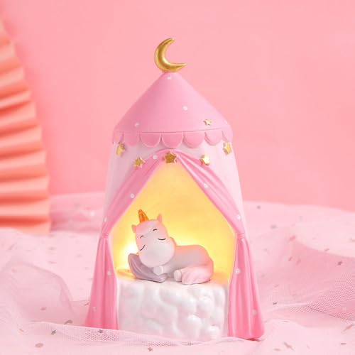Lámpara de Noche Unicornio Rosa Decorativa para Niños miniatura 7