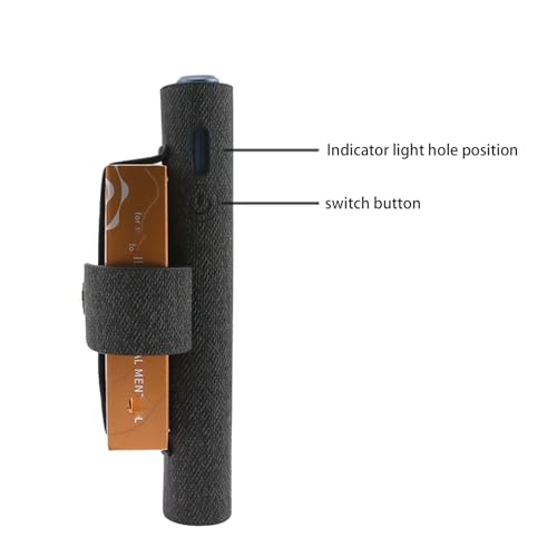 Keminsung Case Compatible with IQOS Protective Case (Compatible with Iluma One/Compatible with Iluma i One) Accessories Starter Set Leather Case Protective Cap with Cigarette Case, Green, Formal