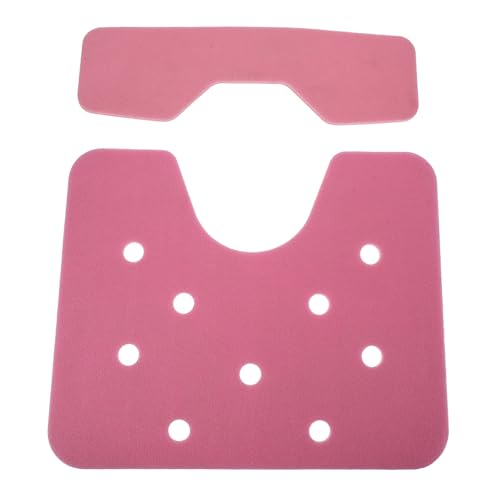 NOLITOY Juego 2 Cojines para Silla de Ducha Antideslizantes con Respaldo Xpe Rosa, Almohadilla y Acolchada para Taburete y Banco de Baño, Soporte Ergonómico para Personas Mayores