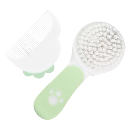 FRCOLOR 2Set Brush and Comb Set for Newborns Soft Bristle Grooming Kit for Gentle Hair Care Registry Grooming Essentials
