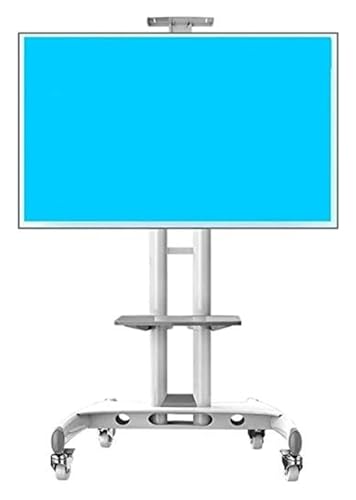 Soporte móvil para TV universal blanco de 32 a 65 pulgadas miniatura 1