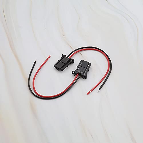 ECSiNG 2 x 2 Pin Verbindungsstecker kompatibel mit VW Audi Skoda Seat 3B0972702 1J0971972 Auto LED Tür Warnlicht Kabelbaum Fahrzeugzubehör Elektrische Komponenten Verdrahtung Webstühlen