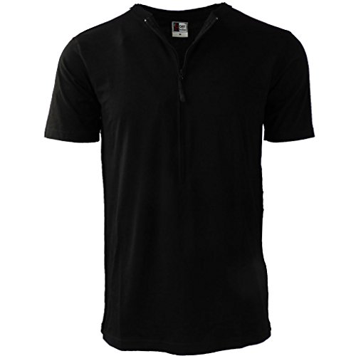 Men's Easy Port Access Chemo Shirts (2XL, Black)