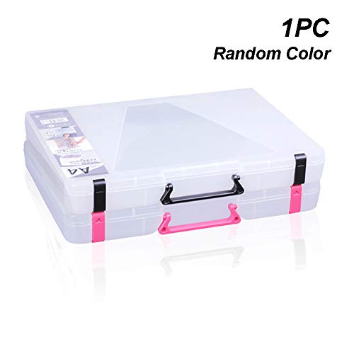 ZDYS Contracts Boîte de rangement portable pour documents A4