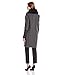 BCBGMAXAZRIA Women's Wool Coat with Faux Fur Trim and Leather Sleeves