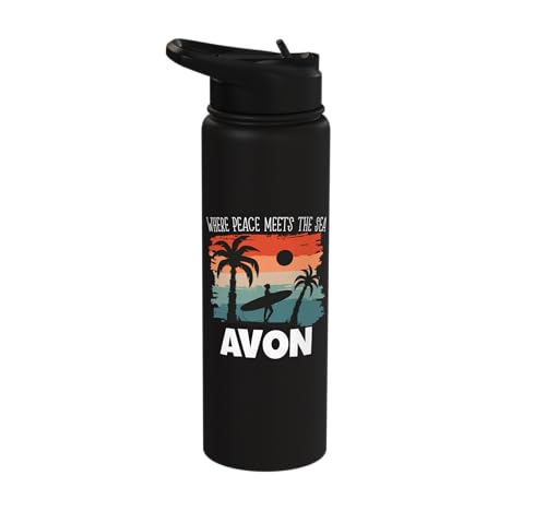 Peace meets the sea - Avon Stainless Steel Insulated Water Bottle