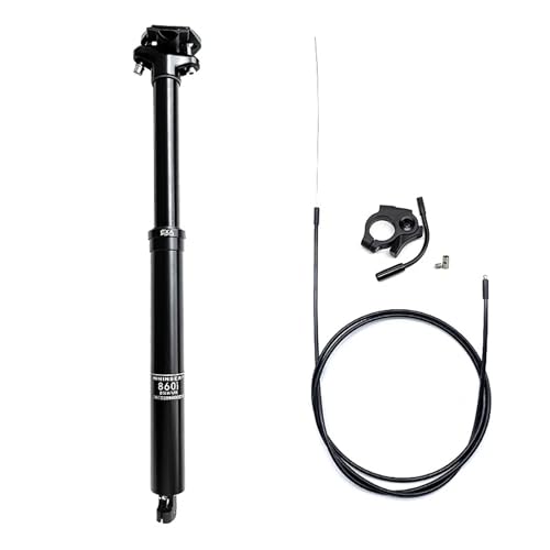 860i Sattelstütze Gefedert und Absenkbare 30 9/31 6mm Fahrrad Dropper Sattelstütze MTB Hydraulische Teleskop Sattelstütze Adjustable Seatpost Fahrradsattelstütze Höhenverstellbar 31.6*445mm