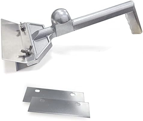 Griplus Grill Scrapers with Replacement Blades and Small Slant Edge Grill Scraper,Heavy Duty Casting Commercial Griddle Scraper for Restaurants, Bars, Diners, Outdoor Grill Cleaning