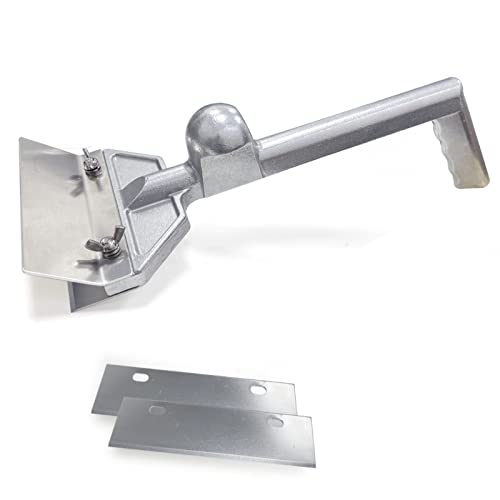 Griplus Grill Scrapers With Replacement Blades And Small Slant Edge Grill Scraper,Heavy Duty Casting Commercial Griddle Scraper For Restaurants, Bars, Diners, Outdoor Grill Cleaning #TOP1