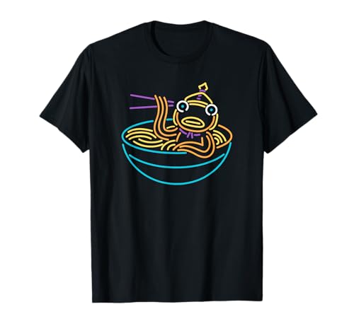 Fortnite Fishstick Neon Ramen Bowl Center Icon T-Shirt Small
