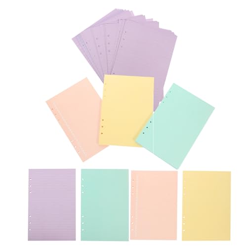 Pages colorées pour classeur MERRYHAPY en papier épais anti-bavure