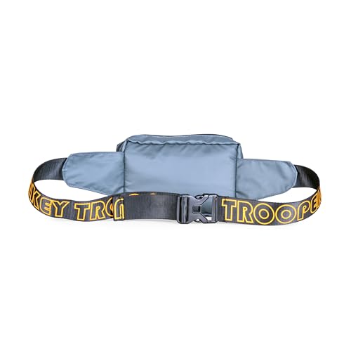 Image of Monkey Troopers Webby Waist Bag, Crossbody, Chest Bag for Men Women Girls Boys, Lightweight, Durable, Travel, Hikking, Casual, Dailyuse, Water Resistant (Grey)