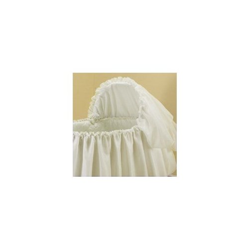 Babykidsbargains Sheer Elegance Organza Bassinet Short Liner Skirt And Hood, 16"X32" #TOP17