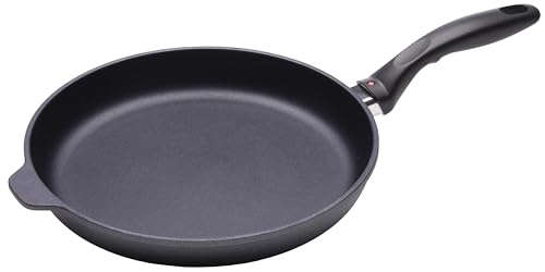 Swiss Diamond 11 Inch Frying Pan Nonstick Diamond Frying Pan, Aluminum Coated Skillet, Dishwasher Safe and Oven Safe Fry Pans, Grey