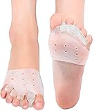 Toe Separator and Gel Bunion Pads for Hammer Toe Straightener, Crooked Toe Stretchers and Alignment, Bunion Pain Relief, Callus Blister, Hallux Valgus, Overlapping Toes Spacers, Ball of Foot Pad