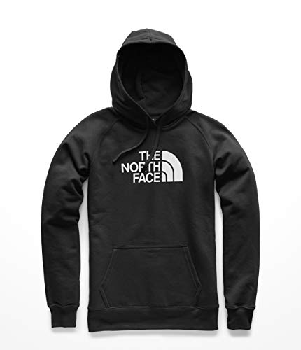 THE NORTH FACE Women's Half Dome Hoodie, TNF Black/TNF White, Large