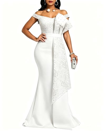 Image of Floor-Length Pearl Sleevelevess A-Line Women's Maxi Dress Long Dress
