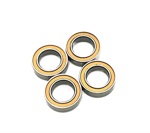 Roulement rotule sphérique 6x10x3mm MR106RS mini billes étanche orange - 3