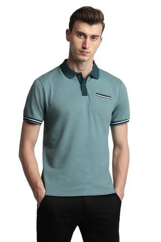 Image of Dennis Lingo Men's Cotton Solid Slim Fit T-Shirt