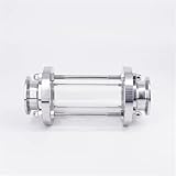 Bier-Weinherstellungs-Kits, 3,8 cm, 5,1 cm, 2. 3 Zoll, 10,2 cm, Tri-Klemme, 19/25/32/38/45/51–108 mm Rohr, Sanitär-Durchfluss, Sichtglas, SUS304 316 Edelstahl, selbstgebrühtes Selbstgebrauen (57 mm