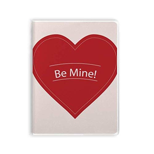 Carnet de Saint-Valentin blanc Be Mine avec couverture souple pour écrire