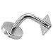 Stainless Steel Handrail Bracket for Wall Mounted Stair Rail Support, Balustrade Wall Mount Connector, 60 mm x 60 mm / 60 mm x 80 mm / 60 mm x 100 mm, Silver(60 mm x 60 mm)