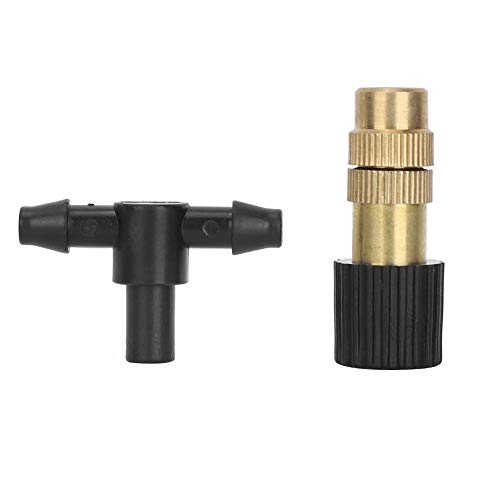 Jeffergrill 10 Pcs Réglable en Laiton De Pulvérisation en Spray Têtes De Brumisation Arrosage Irrigation Buse De Pulvérisation Réglable en Cuivre Cover