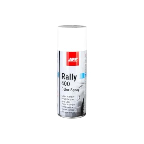 Bombe de peinture blanche mat APP Rally 400 Cover