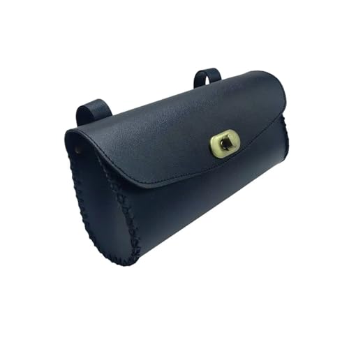 Sacoche arrière de moto vintage en cuir PU noir de qualité supérieure