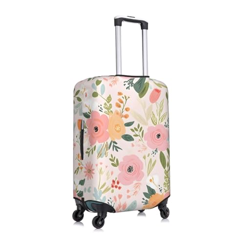 Spring Floral Flower Luggage Cover Elastic Suitcase Protector Ftis 22-24 Inch Suitcase Cover for Luggage3