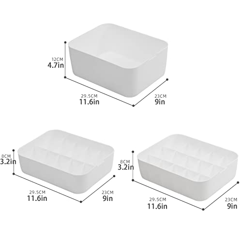 Cajas de almacenamiento organizador de armario plegable de 3 piezas con tapa 4