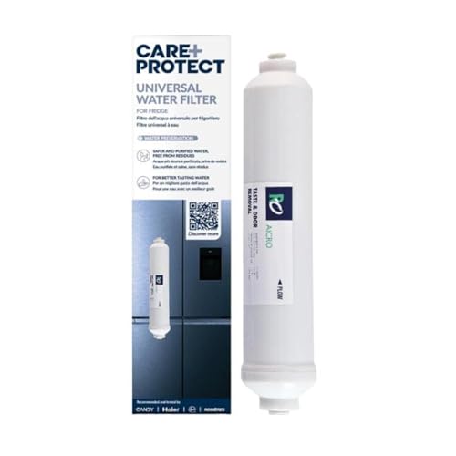 CARE+PROTECT filtre à eau de réfrigérateur pour HAIER - SAMSUNG - LG - HISENSE - Purification de l'Eau et des Glaçons - Amélioration du Goût - Élimine les...