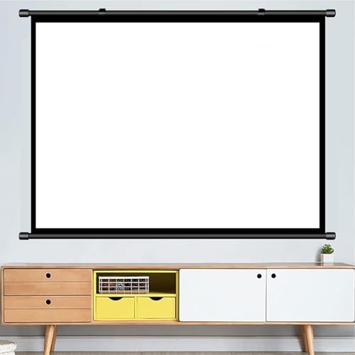 Pantalla de proyección manual pull down 40" 16:9 para interiores miniatura 6