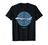 Pan Am Plane Over 1950s Logo T-Shirt