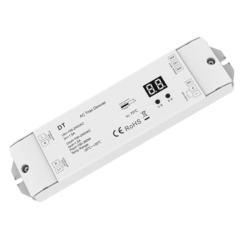 Contrôleur Triac Gradation LED AC Phase Cut DT4 | Performance et design épuré