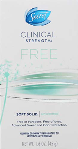 Secret Clinical Strength Soft Solid Sensitive Unscented Deodorant, 1.6 oz