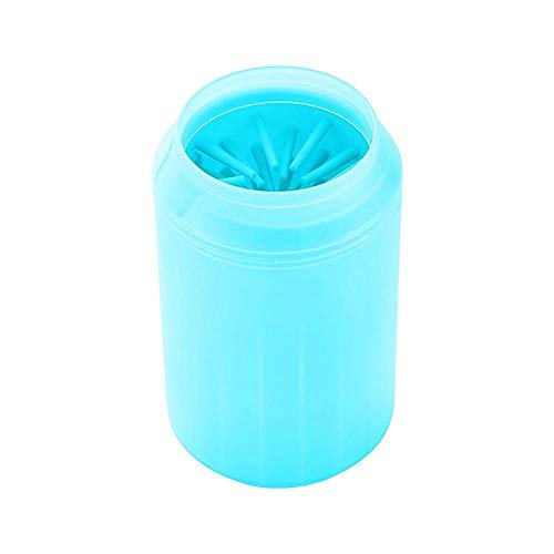 Copo Limpador Limpa Patas Patinhas De Cachorro Cão Pet Médio (Azul)