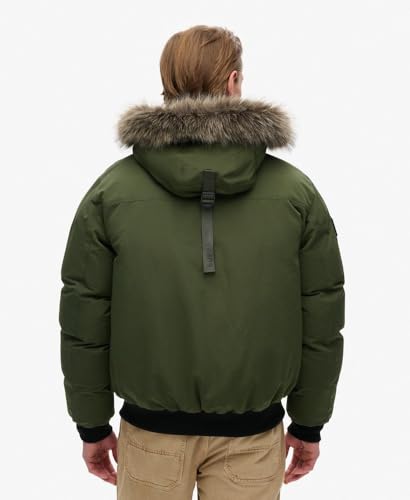 Superdry Para Hombre. M5011930A Bomber Everest Faux Fur Verde (Xxl), Casual, PoliéSter Reciclado - 5