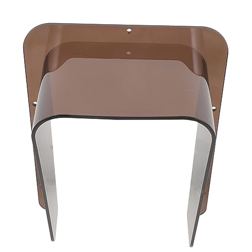 KONTONTY De Timbre De Acrílico Protector De Lluvia Para Timbre De Puerta Fácil Instalación Tamaño Grande 19.5cm x 13.5cm Adecuado Para Exteriores