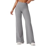YEOREO Workout Leggings Womens No Front Seam Straight Leggings 31.5" High Waist Buttery Eddiy Gym Yoga Pants Gray S