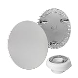 Coperchio per scarico doccia, Ø 115 mm, compatibile con il set di scarico Viega Tempoplex a partire dal modello 2006, adatto al modello 6964.0, per foro di scarico Ø 90 mm, ABS ASA cromato
