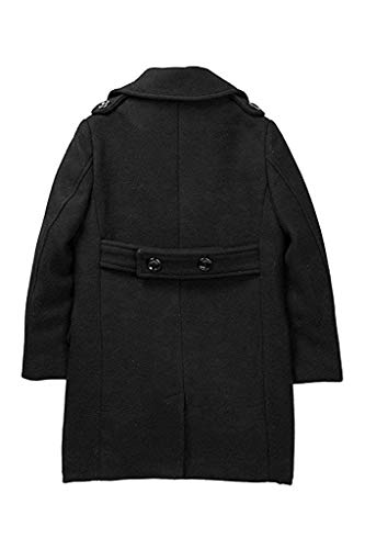 Isaac Mizrahi Boy’s Single Breasted Wool Overcoat with Epaulets - Colors2
