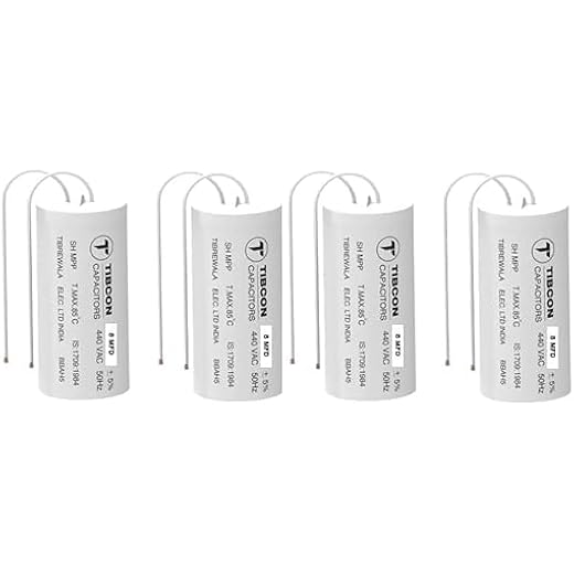 Tibcon 25 MFD 440V Capacitor for Ceiling Fan & Mini Cooler